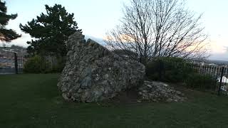 Site of medieval Oswestry Castle Castell Croesoswallt currently Shropshire England Wales border [upl. by Anos]