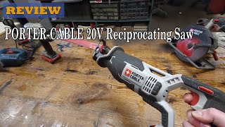 PORTERCABLE 20V MAX Reciprocating Saw Review  Watch before ordering [upl. by Adnotal524]