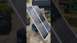 300 watt solar panel with dual temperature RV cooler [upl. by Peisch]