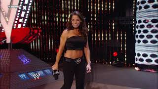 RAW 91409  Lilian Garcia Introduces Trish Stratus As Guest Host [upl. by Etteyniv]