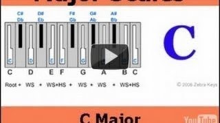 How to Play C Major Scale on Piano  Major Scales Beginner Piano [upl. by Nneb]