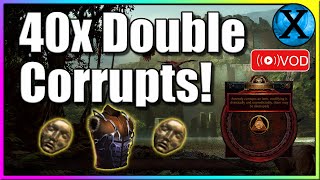 Path of Exile 322 80 Divine Gamble 40 Double Corruption Chambers vs Lightning Coil [upl. by Ardien]