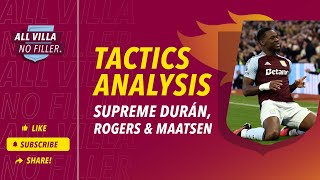 Tactics Analysis  How Aston Villas SUPREME Jhon Durán Morgan Rogers amp Ian Maatsen Hurt Bologna [upl. by Aretha]