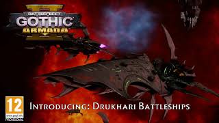 Battlefleet Gothic Armada 2  Druhkari Battleships [upl. by Madian]