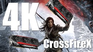 Rise of the Tomb Raider  AMD Radeon CrossFireX test QHD amp UHD [upl. by Nnaeirb361]