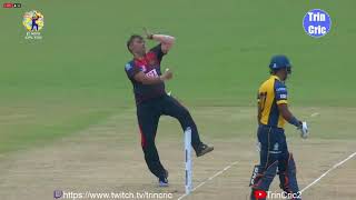 Pravin Tambes First Over and First Wicket in the CPL CPL 2020 Match 13 720p50 [upl. by Leohcin]