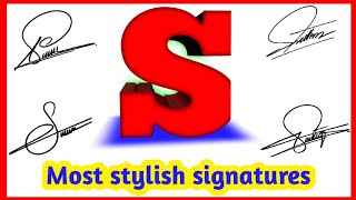 ✅ S signature style  S letter signature style  Signature style of my name [upl. by Hgieliak]