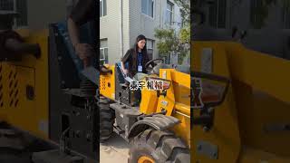 Farm forklift Fourwheel drive small forklift Save time labor and high efficiency shorts trending [upl. by Kred]