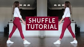 Shuffle Tutorial Basics Running Man T Step and Variations [upl. by Newel]