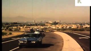 1980s Phoenix Arizona Highway Landmarks Archive Footage [upl. by Calabresi]