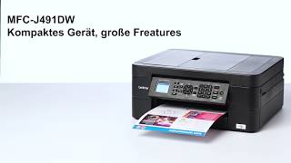 Brother All in One Drucker MFCJ491DW mit WLAN  Produktvideo [upl. by Aloivaf]