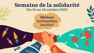 Semaine de la solidarité 2023 [upl. by Barnabe676]