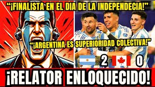 RELATOR ARGENTINO DESAFORADO CON LA VICTORIA ARGENTINA A CANADA quot¡SOMOS FINALISTAS DE NUEVO CARAJquot [upl. by Cesaria765]