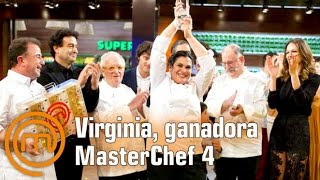 Virginia ganadora  MasterChef 4 [upl. by Ernest]