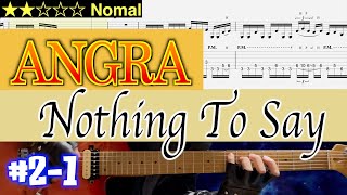 Angra  Nothing To Say 21 【Bpm6081 Gt TAB】 [upl. by Mercedes]