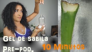 Gel de sabila en 10 minutos Mascarilla para crecer el cabello [upl. by Nylrebmik]