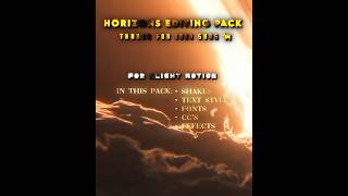 Horizon’s 1000 Sub Editing Pack  alightmotion wisedit shorts [upl. by Amabel]