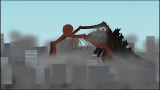 Godzilla vs Scylla  GxK animation [upl. by Llennyl]