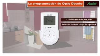 Fonction Cycle Douche pour radiateurs sèche serviettes Sauter [upl. by Esiouqrut]