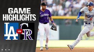 Dodgers vs Rockies Game Highlights 61724  MLB Highlights [upl. by Akire]