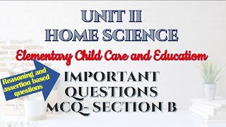 Home Science Class 12 assertion and reasoning based questions  important MCQ  CBSE TERM 1 unit 3 [upl. by Ibbetson]