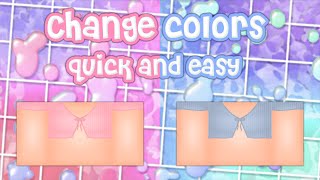 How to change the color of a design in paintnet  ROBLOX Designing [upl. by Teriann]