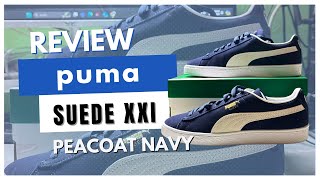 PUMA SUEDE CLASSIK XXI PEACOAT NAVY REVIEW [upl. by Aimar]