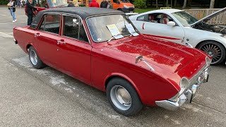 1970 Ford Corsair 2000E BYV 658H Humber Bridge Classic Car Night 250823 [upl. by Raeann]