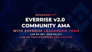 EverRise v20  Community AMA 2nd November 2021 [upl. by Krm]