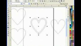 Corel Draw for Scroll Saw Pattern Heart Box [upl. by Itteb]