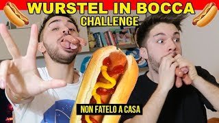 WURSTEL IN BOCCA CHALLENGE 🌭 NON FATELO A CASA  Matt amp Bise [upl. by Ailahk]