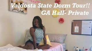 My College Dorm Tour Valdosta State UniversityGa Hall Private  Siana [upl. by Musser488]