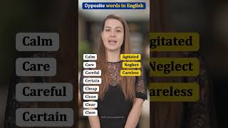 Opposite Words in English Calm vs Agitated amp More shrots [upl. by Nosyk]