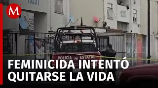 Feminicidio en Puebla hombre apuñala a su esposa y luego intenta quitarse la vida [upl. by Ibbetson]