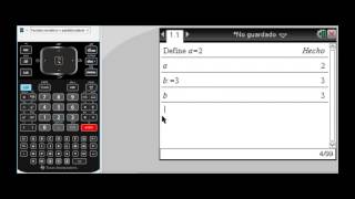 Tutorial TI Nspire CX CAS Manejo de variables [upl. by Dyana]