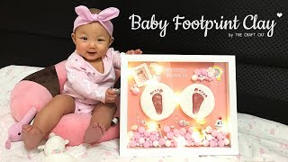 Baby Handprint and Footprint Clay [upl. by Nospmas]