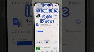 ✭Top 3 Translation Apps FREE iPhone languagelearning shorts [upl. by Demmahum]