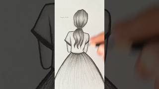 Beautiful girl backside drawing girldrawing drawing art satisfying sketch fyp shortsvideo [upl. by Christan]