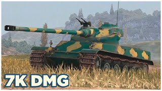 AMX 50 100 • 7K DMG • 4 KILLS • WoT Blitz [upl. by Nelia]