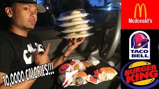 10000 CALORIE CHALLENGE  EPIC CHEAT MEAL [upl. by Adnana]