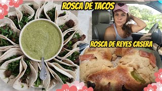 ROSCA DE TACOS  ROSCA DE REYES CASERA YA NO ENCONTRÉ MUÑECOS  EL RECALENTADO DE AÑO NUEVO [upl. by Beale825]