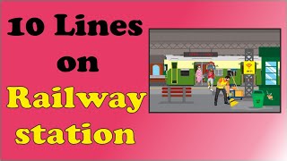 10 Lines on Railway Station in English [upl. by Rab]