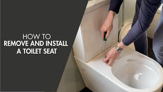 How to Remove and Install a Toilet Seat [upl. by Ennaehr]