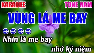 Vùng Lá Me Bay Karaoke Tone Nam Karaoke 9999  Beat Mới [upl. by Past685]