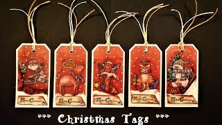 ❤ Christmas Art Tags Challenge 2016 [upl. by Sudhir291]