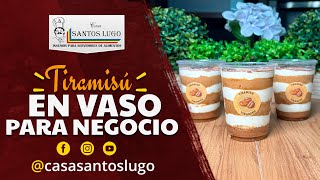 TIRAMISÚ EN VASO ⭐RECETA FÁCIL PARA EMPRENDER⭐ [upl. by Roselin]