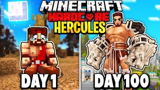 I Survived 100 Days as HERCULES in Minecraft Heres What Happened [upl. by Zabrine962]