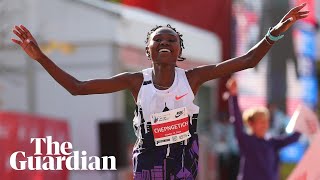 Ruth Chepngetich smashes marathon world record by nearly two minutes [upl. by Euqinue708]