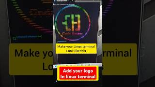 Linux terminal customize  Linux terminal banner add shorts [upl. by Atirma]