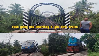 fast going kks intercity express trains amp yal devi express train near Anuradhapura [upl. by Alithea]